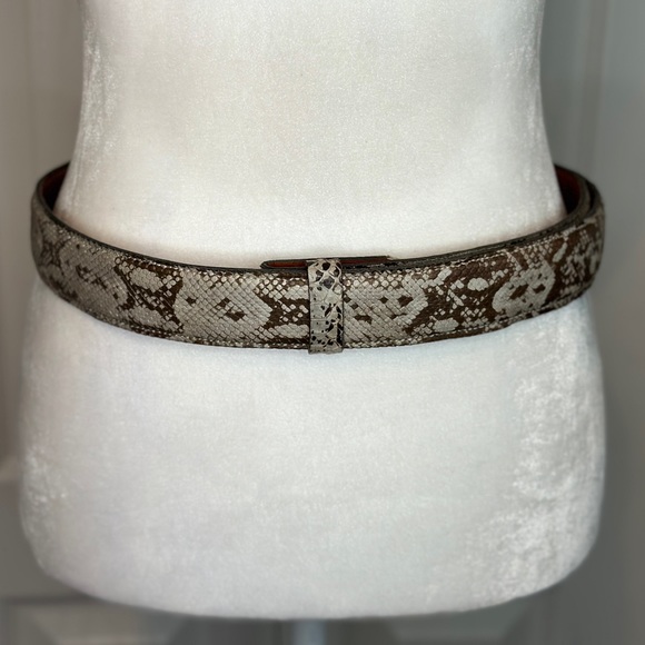 CALZADO ARAUZ Genuine Natural Python Snakeskin Leather Belt (49”) - Picture 2 of 9
